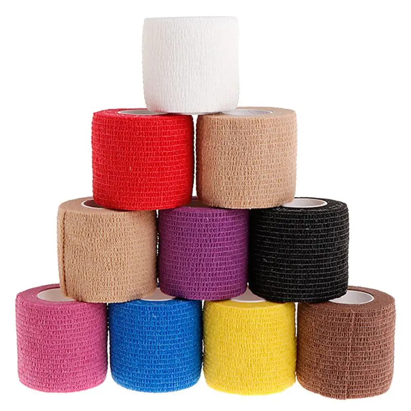 5cm Disposable Tattoo Self-adhesive Elastic Grip Bandage Wrap Sport Tape