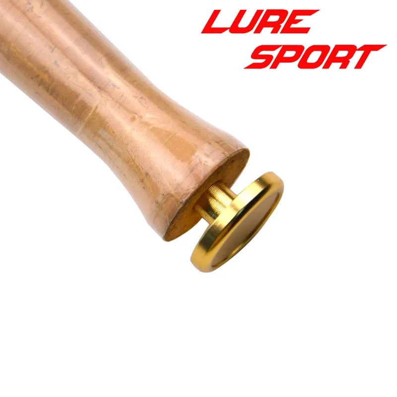 LureSport 4pcs Aluminum end cap T shape  Butt Fishing Rod Building Component Fishing Pole Repair DIY Accessory