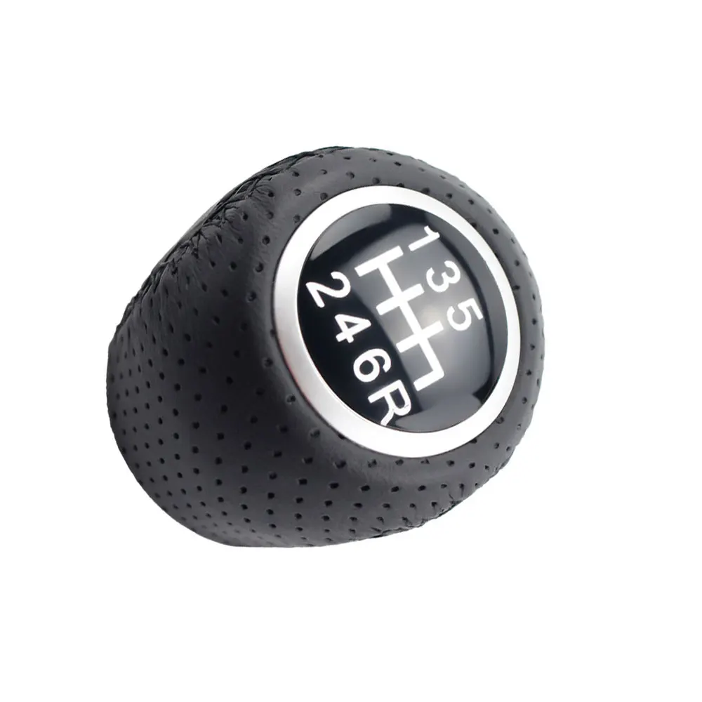 5 6 Speed Car Shift Knob For Fiat Grande PUNTO EVO PUNTO 2012 Shfiter Lever Handball Covered Leather Car Styling Accessories