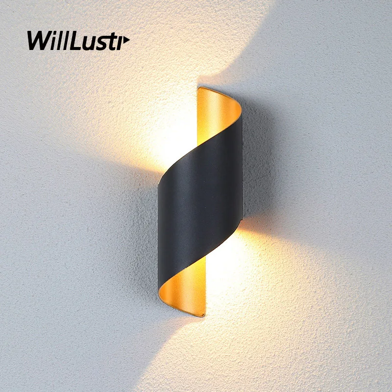 

Creative LED Wall Lamp Modern Aluminum Sconce Hotel Cafe Aisle Terrace Balcony Courtyard Outdoor Use IP65 Water-Proof Lighting