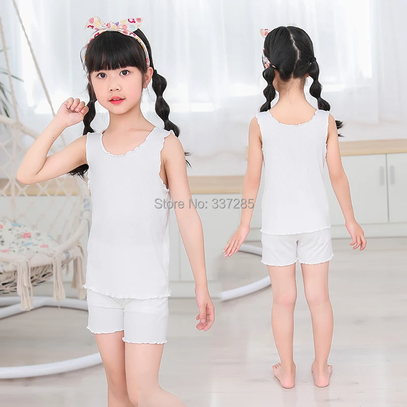 Summer Girls Pajamas set Cotton baby Kids  Pyjamas lovely princess Sleepwear Child 3-15Y spring Pijama Night Wear Clothing Suits image 4