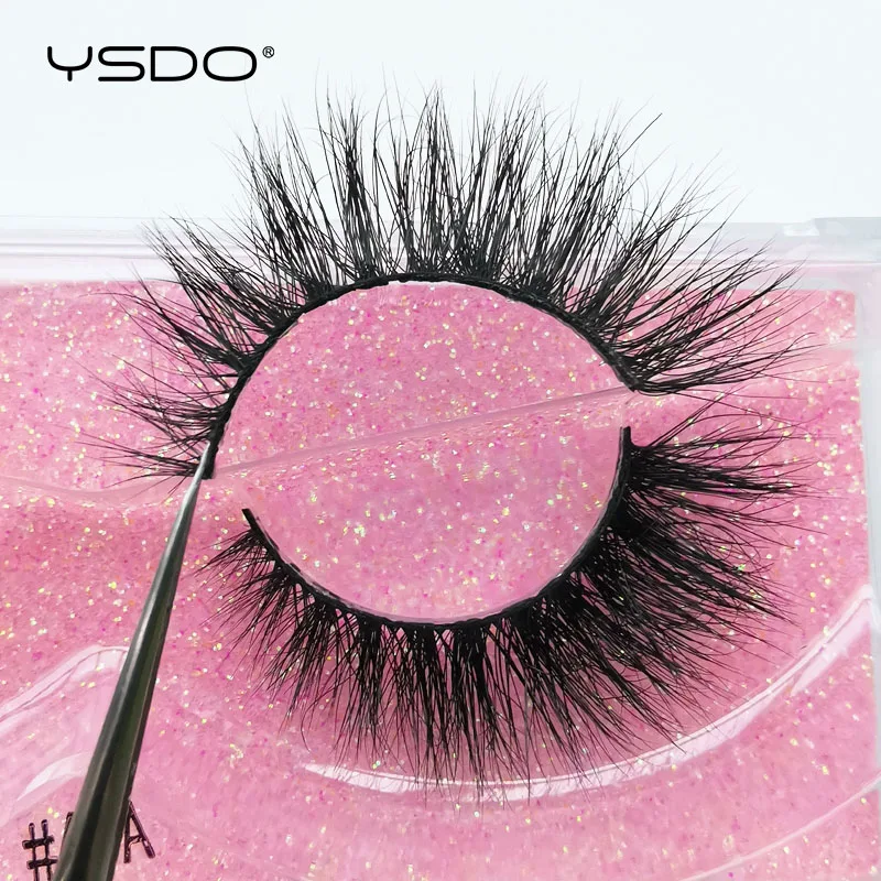 YSDO 1 Paar Kreuzförmige Nerz-Wimpern Weiche Echte 3D-Wimpern Maquiagem Künstliche Wimpern Dramatische Voluminöse Wimpern Make-up Cilios Faux Cils – Detail 20