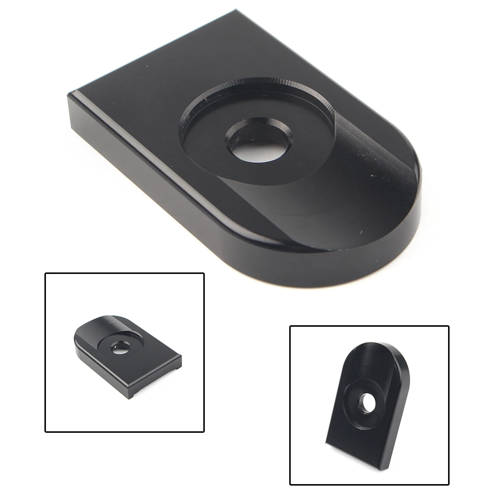 Motorbike Rear Seat Bolt Tab Knob Cover Spacer Pad for Harley Davidson Black