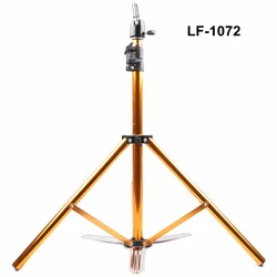 1pcs Golden Color Hair Salon Adjustable Aluminum Tripod Stand Mannequin Training Head Holder Wig Stand Clamp