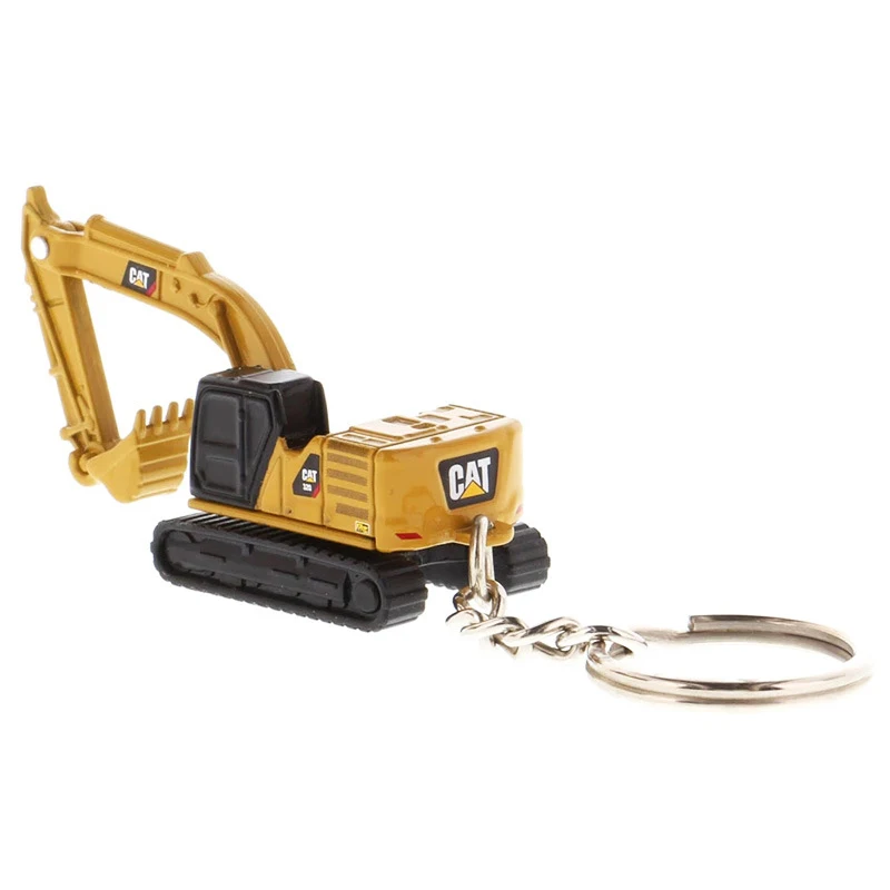 Diecast  CAT 320 Engineering Vehicle Keychain Pendant Alloy Excavator Small Gift Decoration Souvenir Excavator Model Toy GIFTS