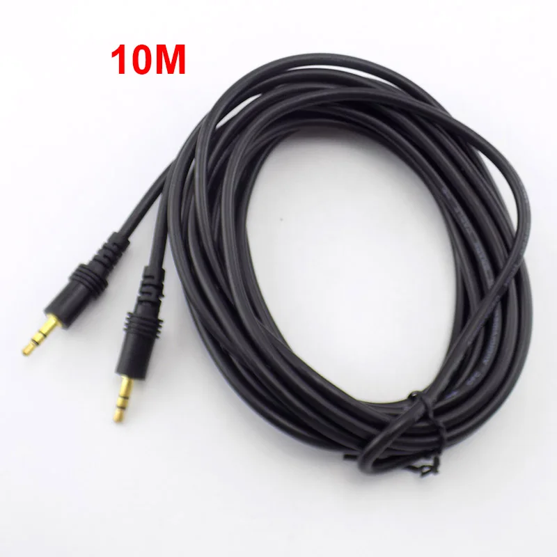 10M/15M/20M 3.5mm Male to Male Plug Audio Stereo Aux Extension Cable Jack Cord for TV Computer Laptop MP3/MP4