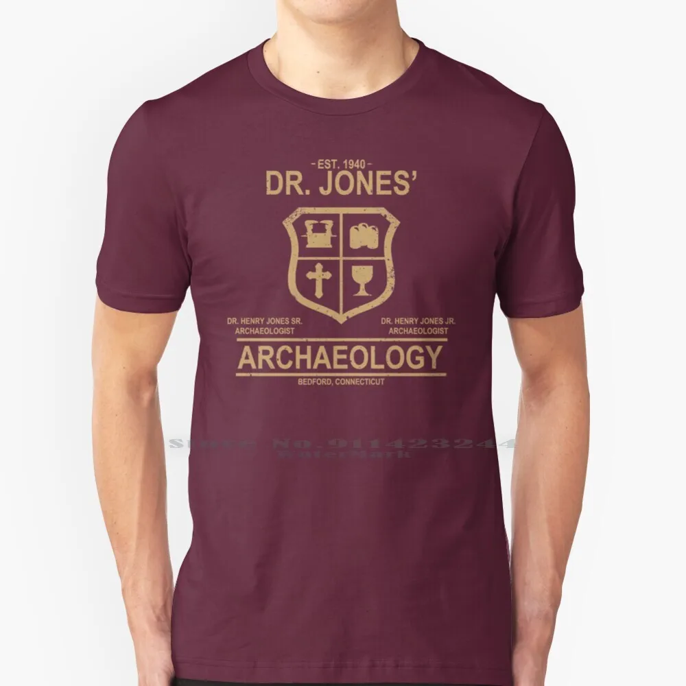 Dr. Jones' Archaeology T Shirt Cotton 6XL Indiana Jones Archaeology Indy Dr Jones Movies Film Pop Culture Adventure Raiders Of