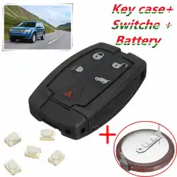 5 Button Remote Key Case/ Recase/ Battery Repair Kit For Land Rover Freelander 2