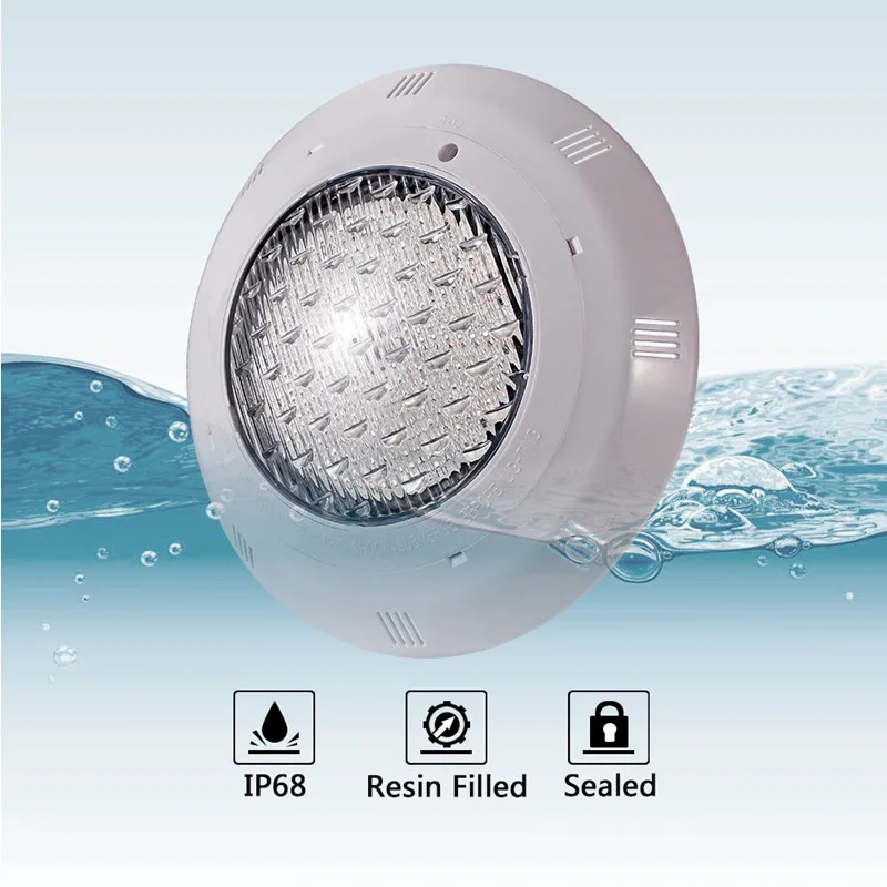 18W 25W 30W 40W 55W 60W LED Underwater Swimming Pool Lights RGB Color Changing AC12V IP68 Waterproof Lamp with Remote Controller