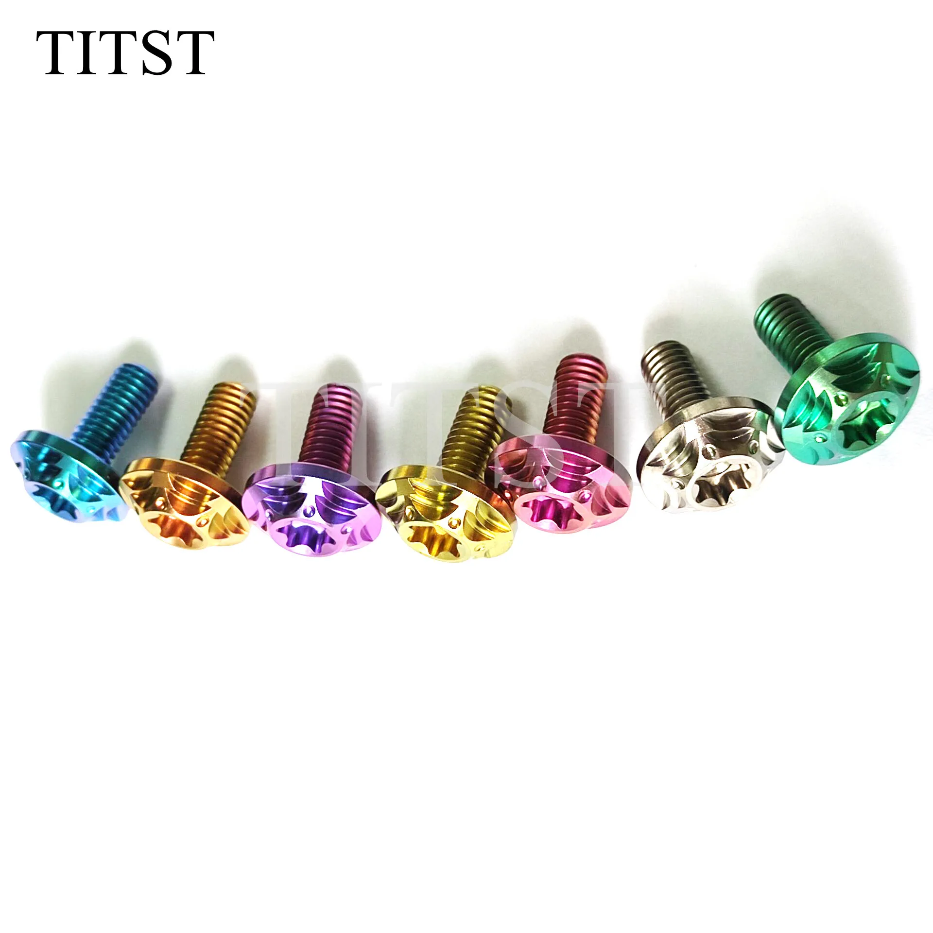 TITST High Quality Rotor bolt M6x15 titanium screw GR5 TC4 Ti-6al-4v titanium fastener （ One Lot = 10PCS))