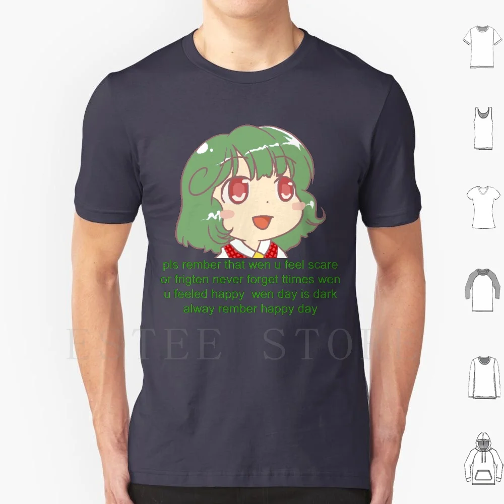 Chibi Yuuka Comforts You T Shirt DIY Big Size 100% Cotton Anime Meme Touhou 4chan Greentext Weeaboo Comforting Cute