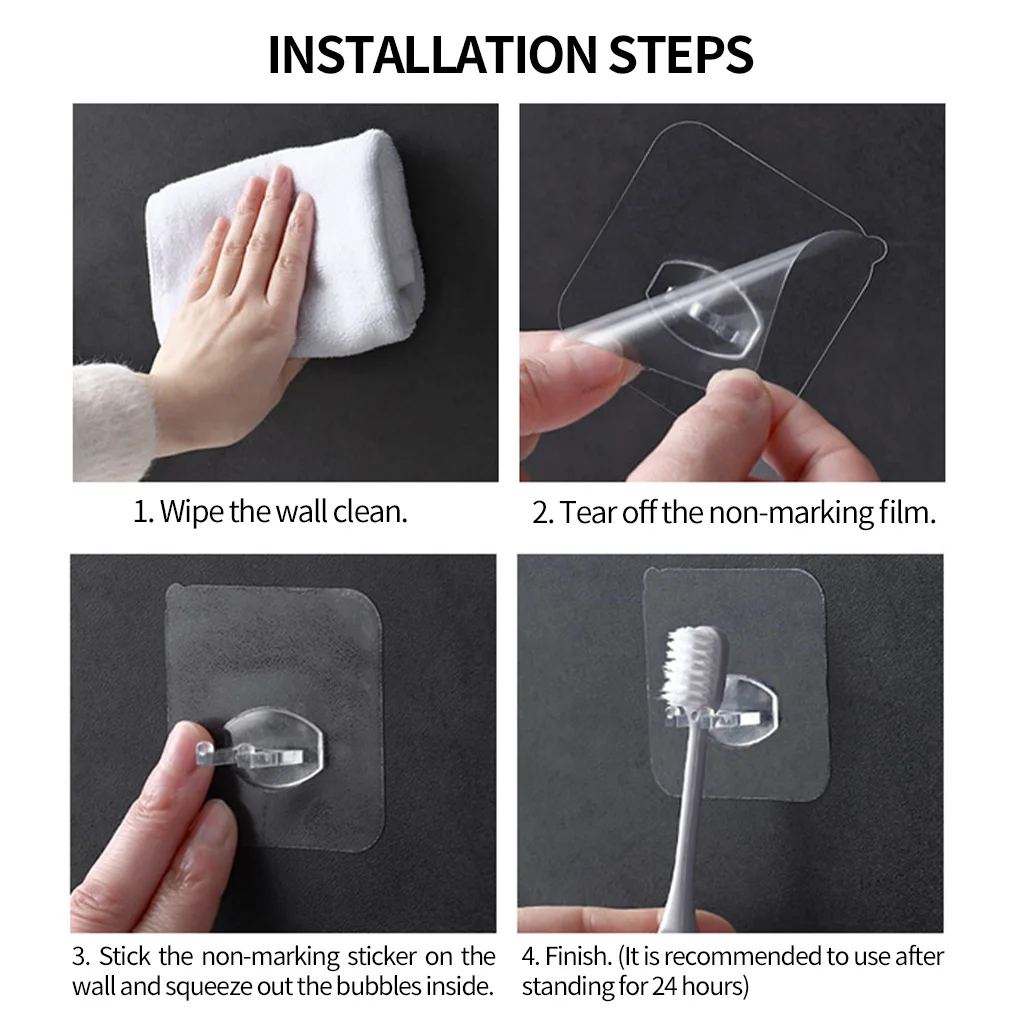 1/4 stücke Zahnbürste Halter Transparent Reise Stand Wc Rasierer Organizer Zahn Pinsel Lagerung Rack Bad Zubehör Panda