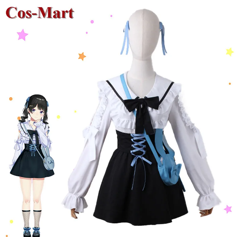 

Cos-Mart Anime YouTuber Tsukino Mito Cosplay Costume Sweet Cute Daily Wear Uniforms Female Activity Party Role Play Clothing