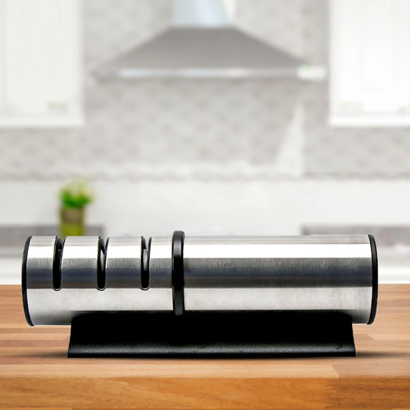 K1KA 3-Stage Kitchen Knife Sharpener Professional Sharpening Tool Help Repair Restore & Polish Blade Kitchen Knife Accessory