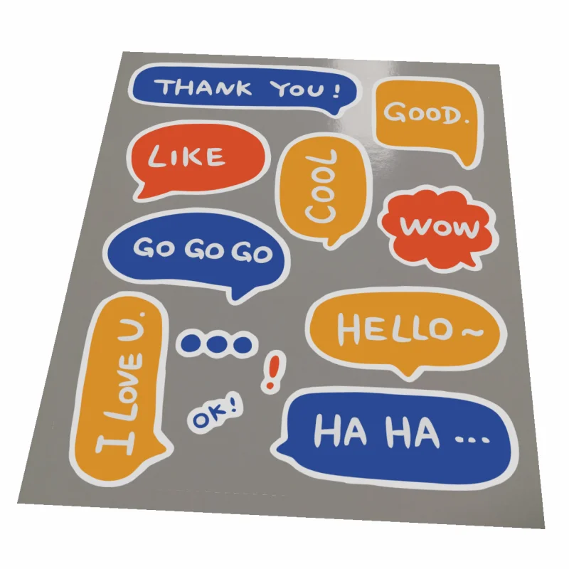 

Stickers Meaning Cut Through The Sticker and Background Together