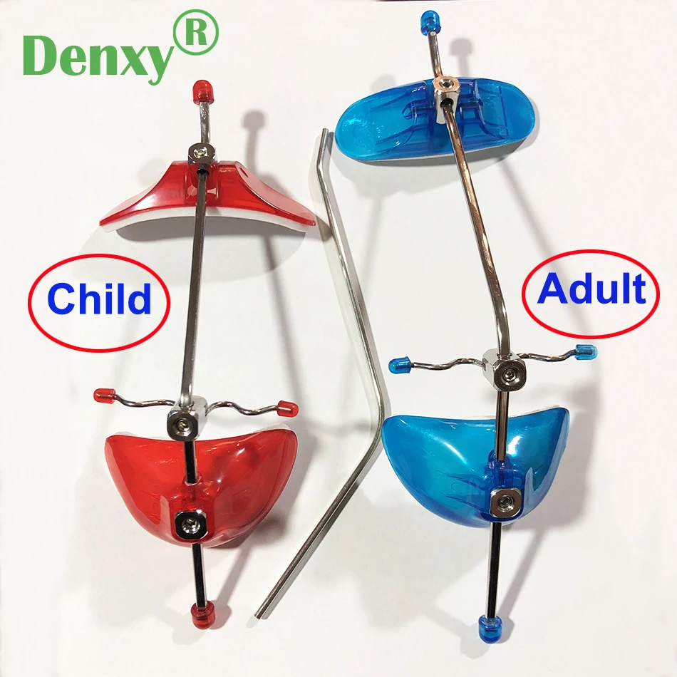 Denxy 2pcs Children/Adult Dental face mask Single pole Dental reverse pull headgear Children bracket dental orthodontic elastic