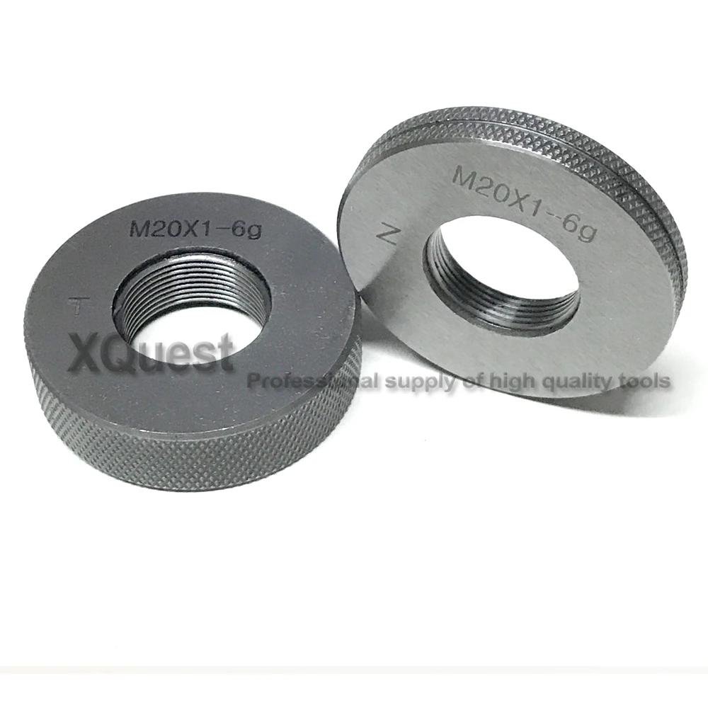 Conjunto de Medidores de Anel de Rosca Peças 6g M20 M20x2.5 M20x2 M20x1.5 M20x1 go Nogo t z Parafuso Fino Ferramentas de Teste