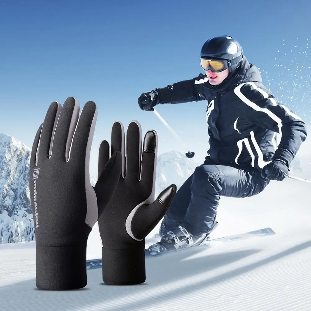 

Winter Skiing Gloves Outdoor Touch Screen Full-fingered Waterproof Windproof Warm And Fleece-lined Gloves For Riding And Skiing