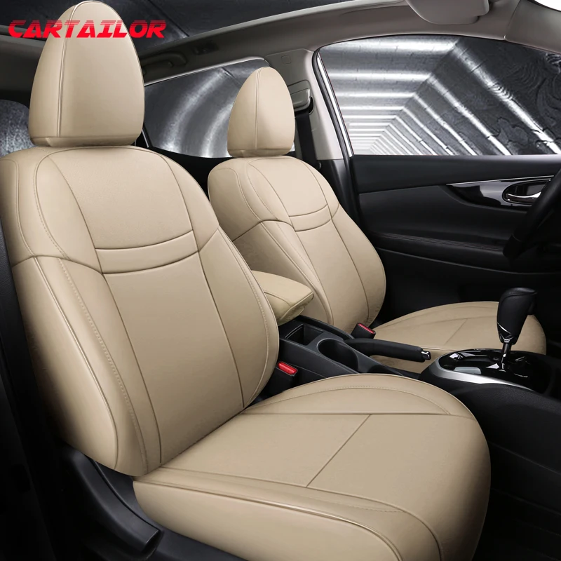 

CARTAILOR Custom fit for 2019 Nissan Qashqai 2020 Car Seat Covers Cars Seat Cover Protector Faux Leather Styling Accessories Set