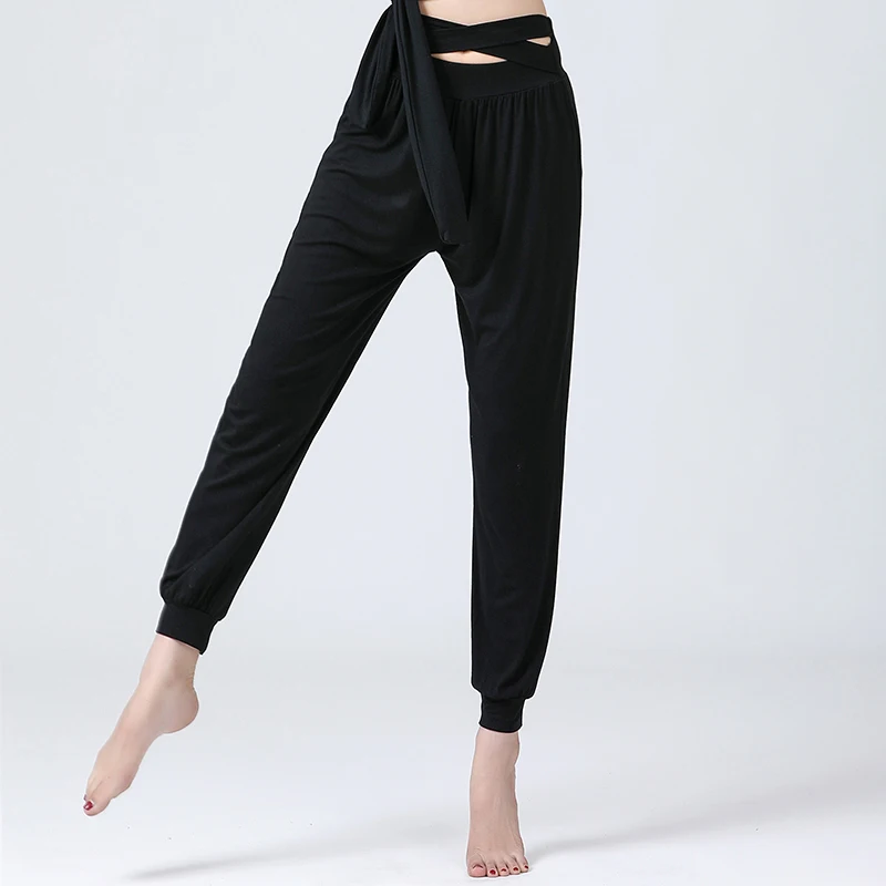 

Латинские брюки, тренировочное платье из модала, одежда для выступлений, брюки для латинских танцев, брюки для йоги для женщин, бальный костюм, свободные брюки для практики