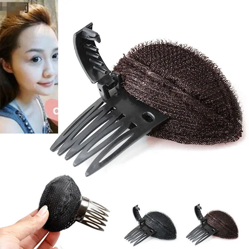 Forehead Hair Volume Fluffy Puff Sponge Pad Clip Comb Insert Base Diy Styling Women Girls Hair Accessories