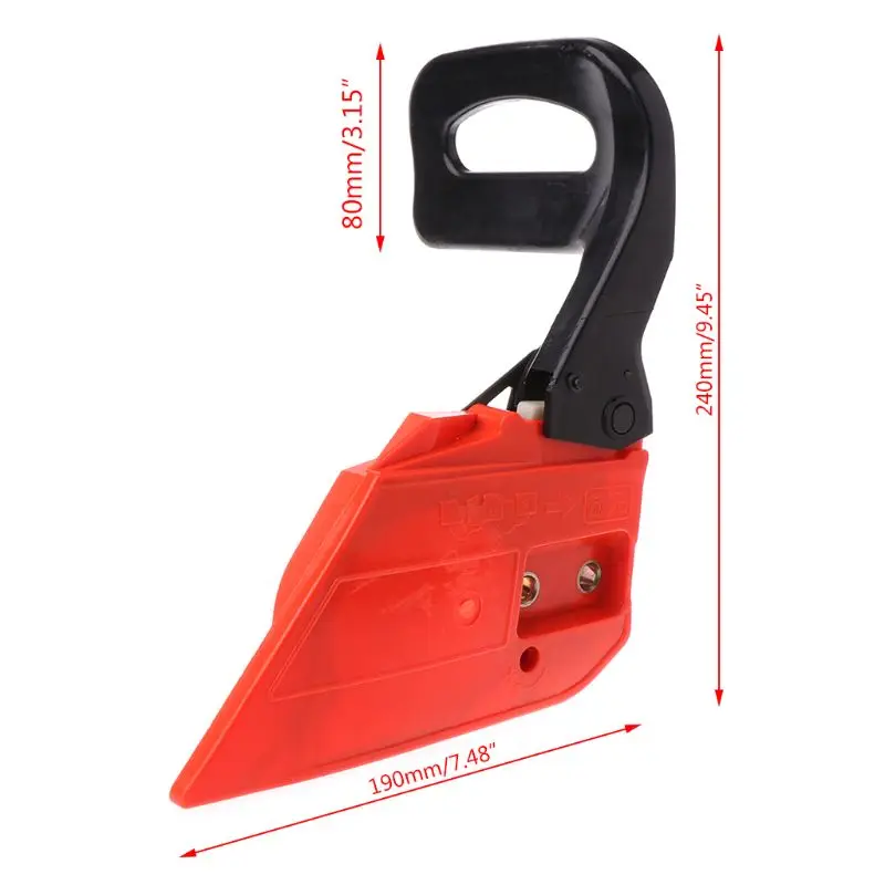 A0kf Alça de Freio da Embreagem Roda Dentada Capa Substituição para Motosserra Chinesa 4500 5200 5800 45cc 58cc para Jardim em Casa Suprimentos