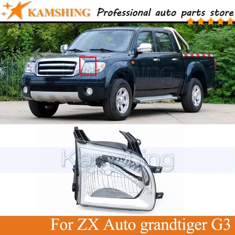 

Kamshing Front bumper head light lamp For ZX Auto grandtiger G3 head lamp light headlamp Front bumper headlight