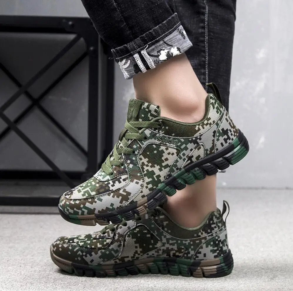 Men Camouflage Sneakers Flat Lace Up Unisex Vulcanized Shoes Lovers Outdoor Lightweight Canvas Shoes Casual Sports Shoes SIZE 46