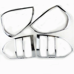 1Pair Abs Chrome covers Car Headlight Taillight lamp Frame Trims For Hyundai Tucson 2005-2014 Car decoration
