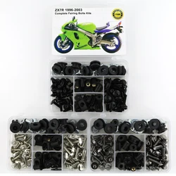 Fit For Kawasaki ZX7R 1996 1997 1998 1999 2000 2001 2002 2003 Complete Full Fairing Bolts Kit Cowling Side Cover Screws Clip Nut