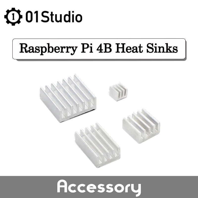 01Studio Raspberry Pi 4B Kühlkörper Aluminium Kühlkörper Kühler Kühler Kit