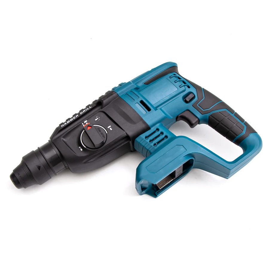 Martelo elétrico sem fio recarregável, martelo elétrico de impacto com função de impacto, indicado para bateria makita sem bateria