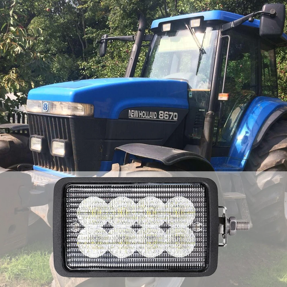 LED Work Light - Side Mount Flood Beam 12V 24V 40W FloodLamp Fits Massey Ferguson Fits Case IH Fits New Holland Tractor x1pc