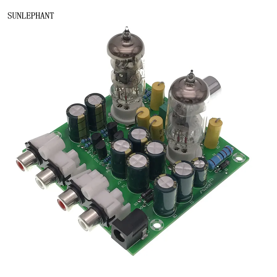 プリアンプボードヘッドセット,アンプ,バッファー,アクリル,diyケース,6 j1,新しいコレクション,ac12v/1a 2.0
