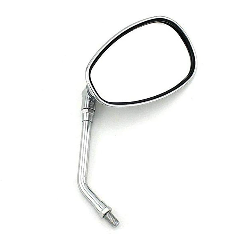 Chrome Motorcycle Mirrors – Fits Honda Shadow Spirit 750/1100, VTX1300/1800 & More – 10mm Thread