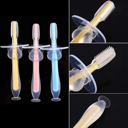 Soft Silicone Training Toothbrush para crianças, Escova dental, Oral Care Tool, itens do bebê, crianças, crianças, 1Pc