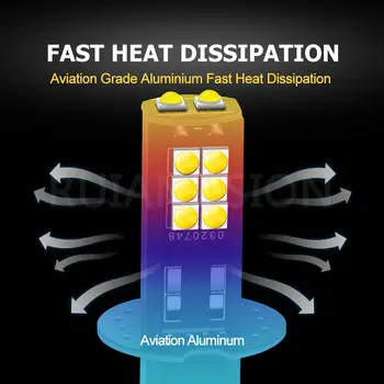 RUIANDSION 2個裝 6V H3 LED霧燈燈泡 2000流明 3030SMD 14顆LED燈珠 汽車霧燈 日間行車燈 替換燈泡 白色 6000K 8 最佳銷售 6V H3 LED - №3