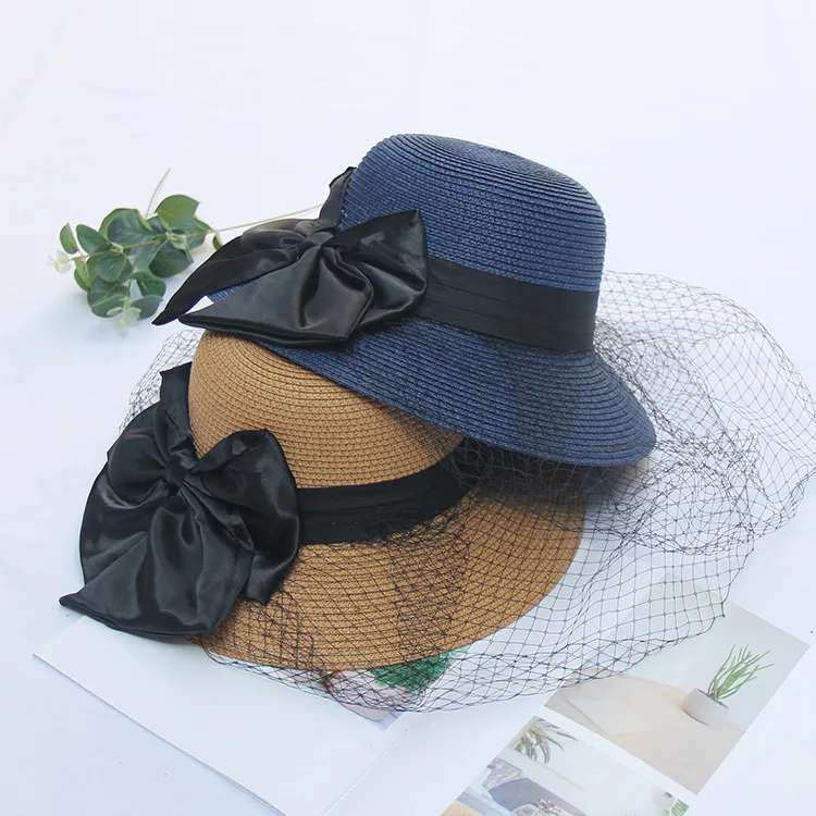 New Arrival Black Tulle Hats Base With Birdcage Veil Bridal Veils Occasion Hair Accessoires Cocktail Hats