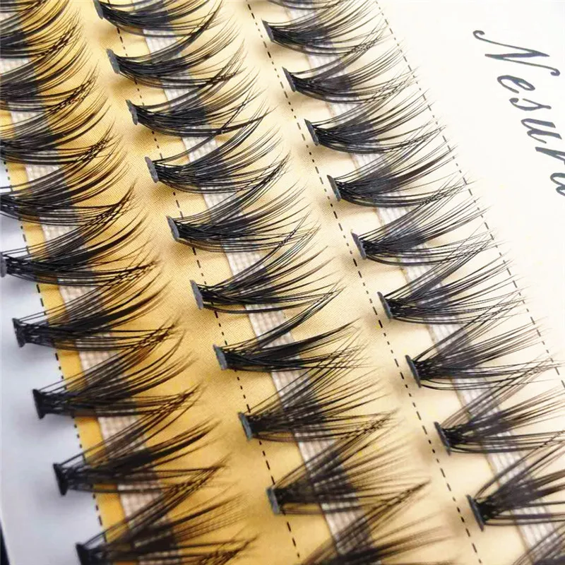 Handmade 60 Clusters Lashtray For Makeup 10D 20D 30D Individual Eyelashes Bunches Professional Makeupartist Faux Lashtray