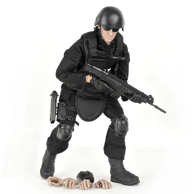 1/6 Scale Soldier Toy Figures SWAT Model Movable Joint 11.8
