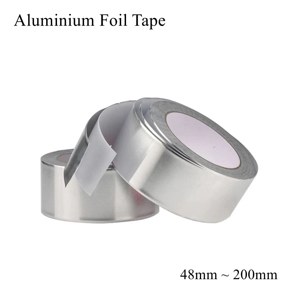 Aluminium Foil Tape Adhesive Sealing Tapes Heat Resistance Pipe Repair High Temperature Resistant Reflection Water-proof