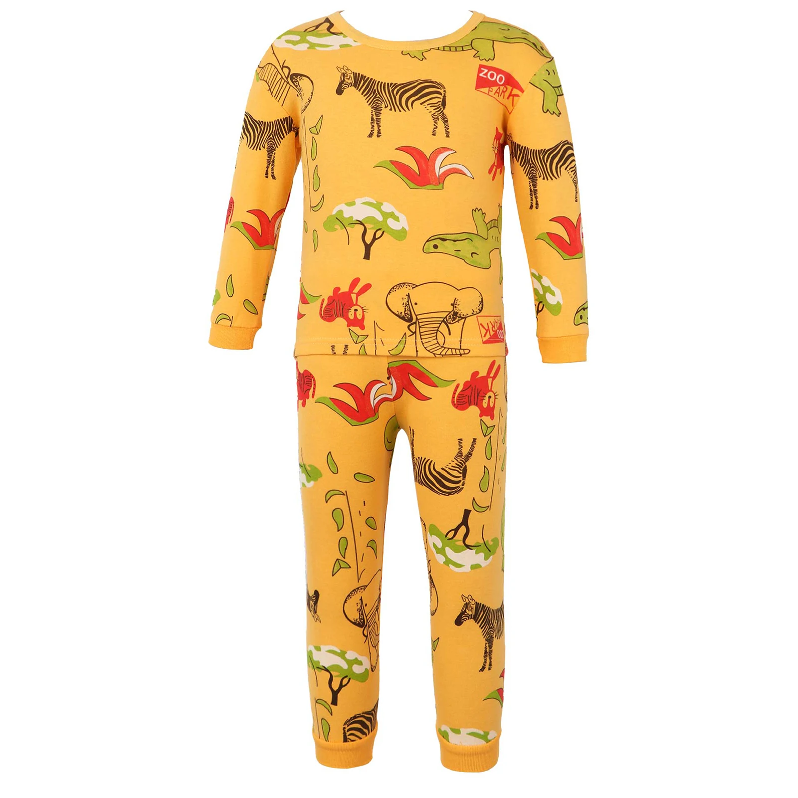 Baby Clothes Pajamas Sets Spring Autumn Winter Kids Girl Boy Sleeper Top Trousers Cartoon Print Cotton Infant Toddler Sleepwear