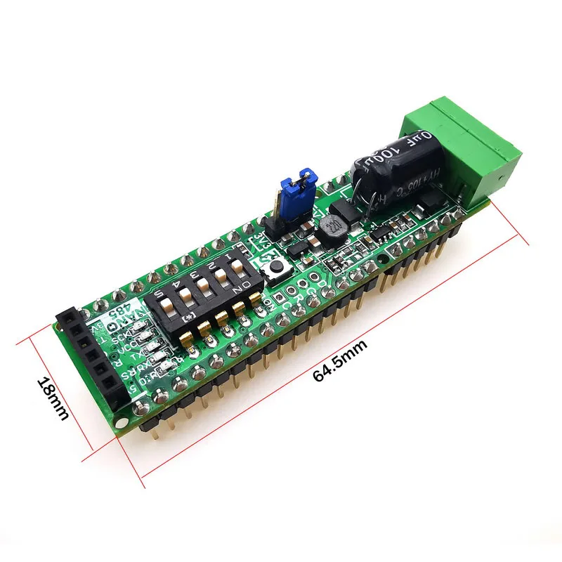 INHAOS MD-Nano485 12V a 48V Bus Alimentato RS 485 RS-485 422 Ricetrasmettitore Aggiornamento Scheda di Sviluppo Migliorato Nano R3 Per PLC