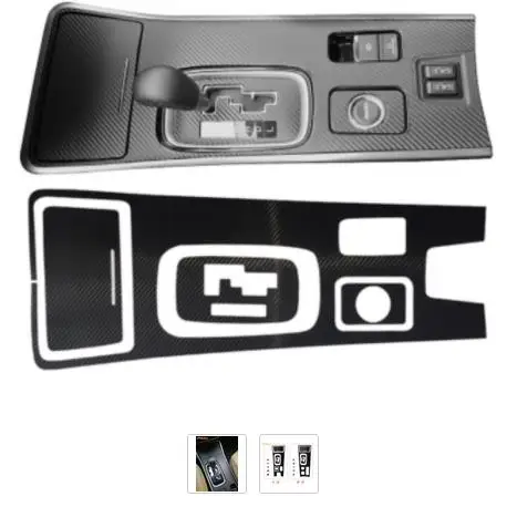 2016-2019 modified auto parts for mitsubishi outlander carbon fiber internal control panel sticker