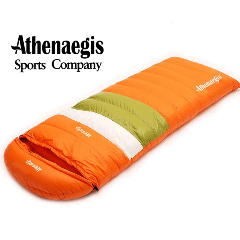 Athenaegis (180+30)x80CM Ultralight Goose Down 600g/800g/1000g Filling Envelope Breathable Lazy Sleeping Bag Saco De Dormir