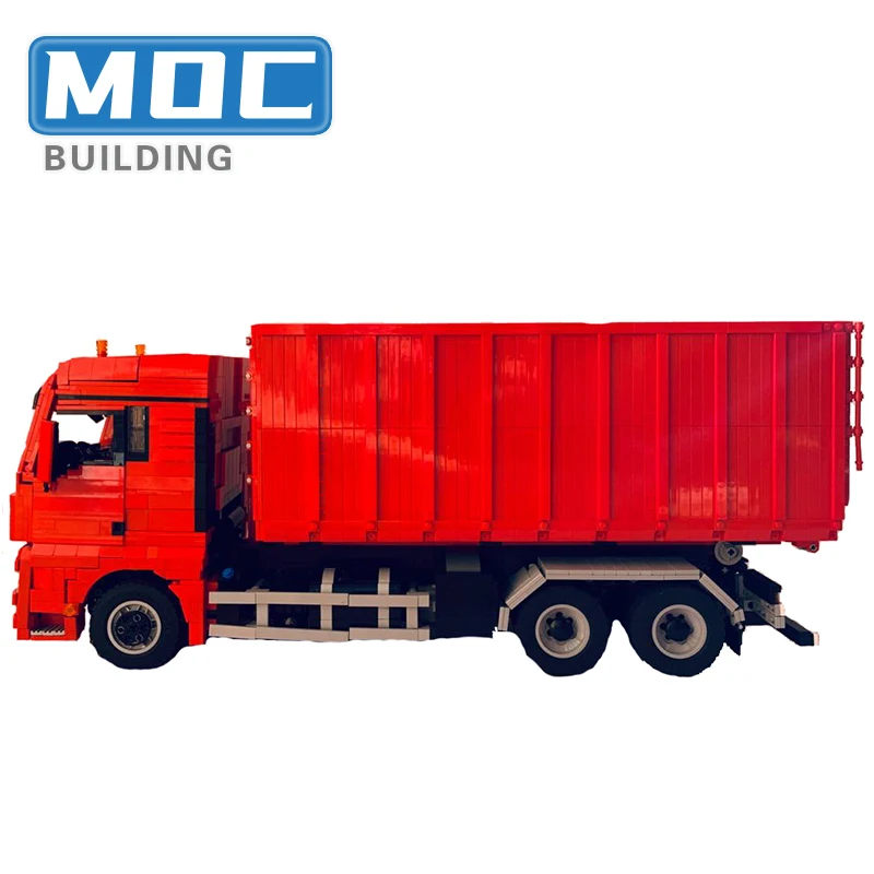 Hooklift Truck MOC Building Blocks Technology Bricks RC City Cars Construction Model DIY Education Assembly Toys Xmas Gifts