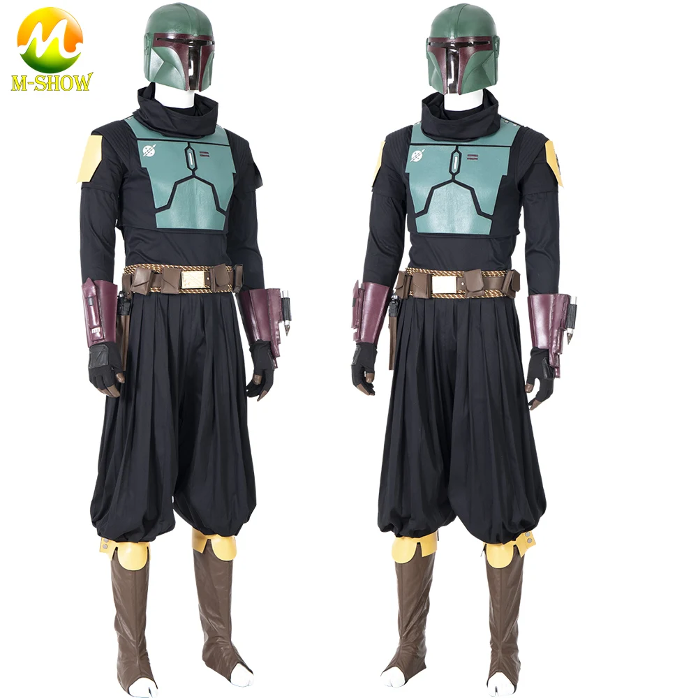 Superhero Boba Fett przebranie na karnawał mężczyźni zbroja garnitur z hełmem Halloween strój dla dorosłych mężczyzn wykonane na zamówienie