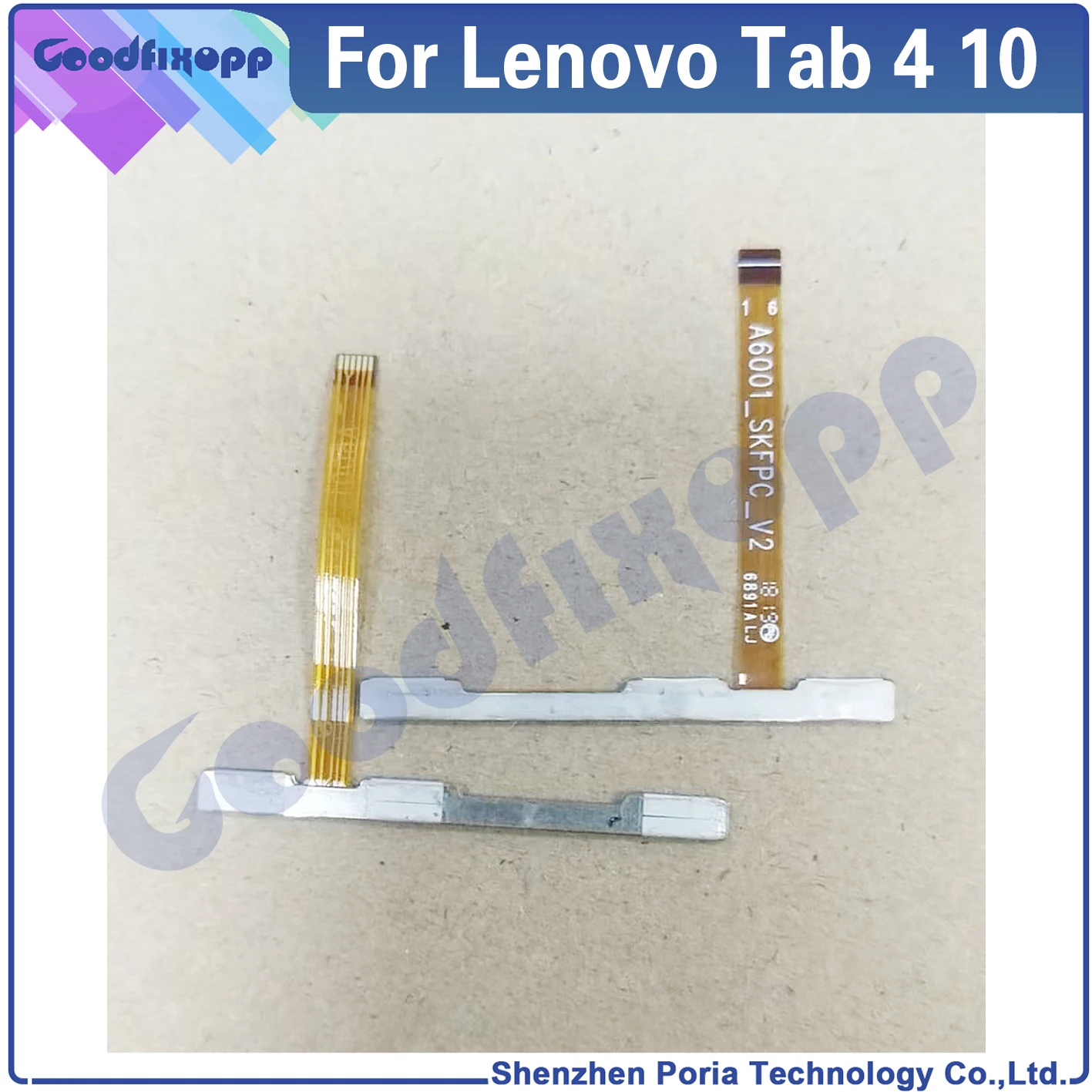 For Lenovo Tab 4 10 TB-X304L X304F X304N/X X304 Power ON OFF Volume Up Down Side Button Switch Key Flex Cable For Lenovo Tab4 10