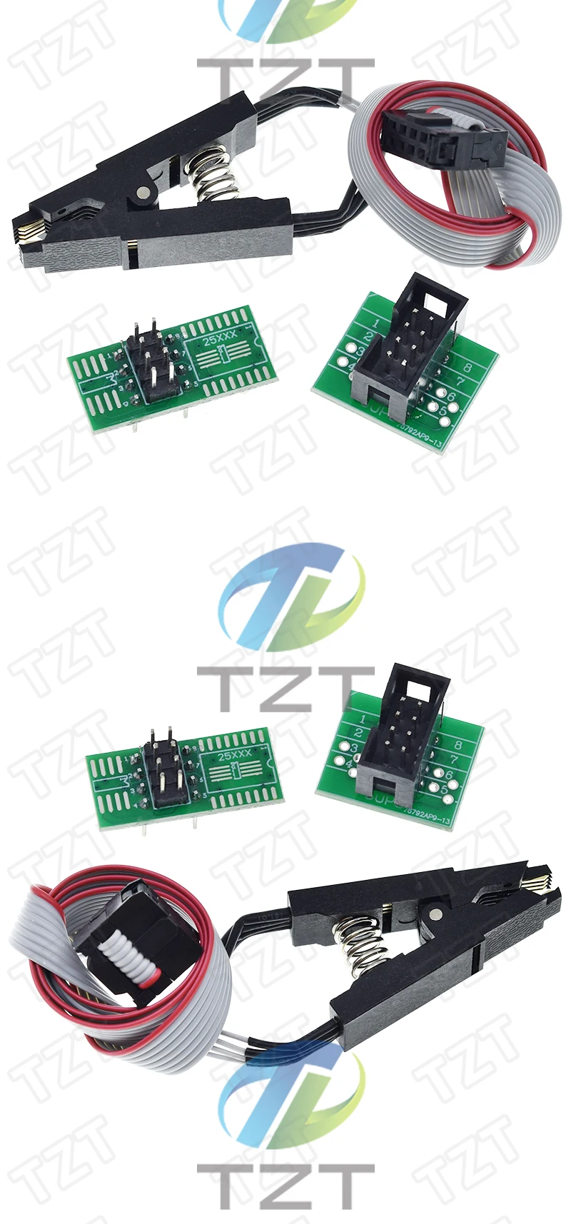 SOIC8 SOP8 Testclip für EEPROM 93CXX/25CXX/24CXX In-Circuit-Programmierung auf USB-Programmierer TL866CS TL866A EZP2010 – Detail 6
