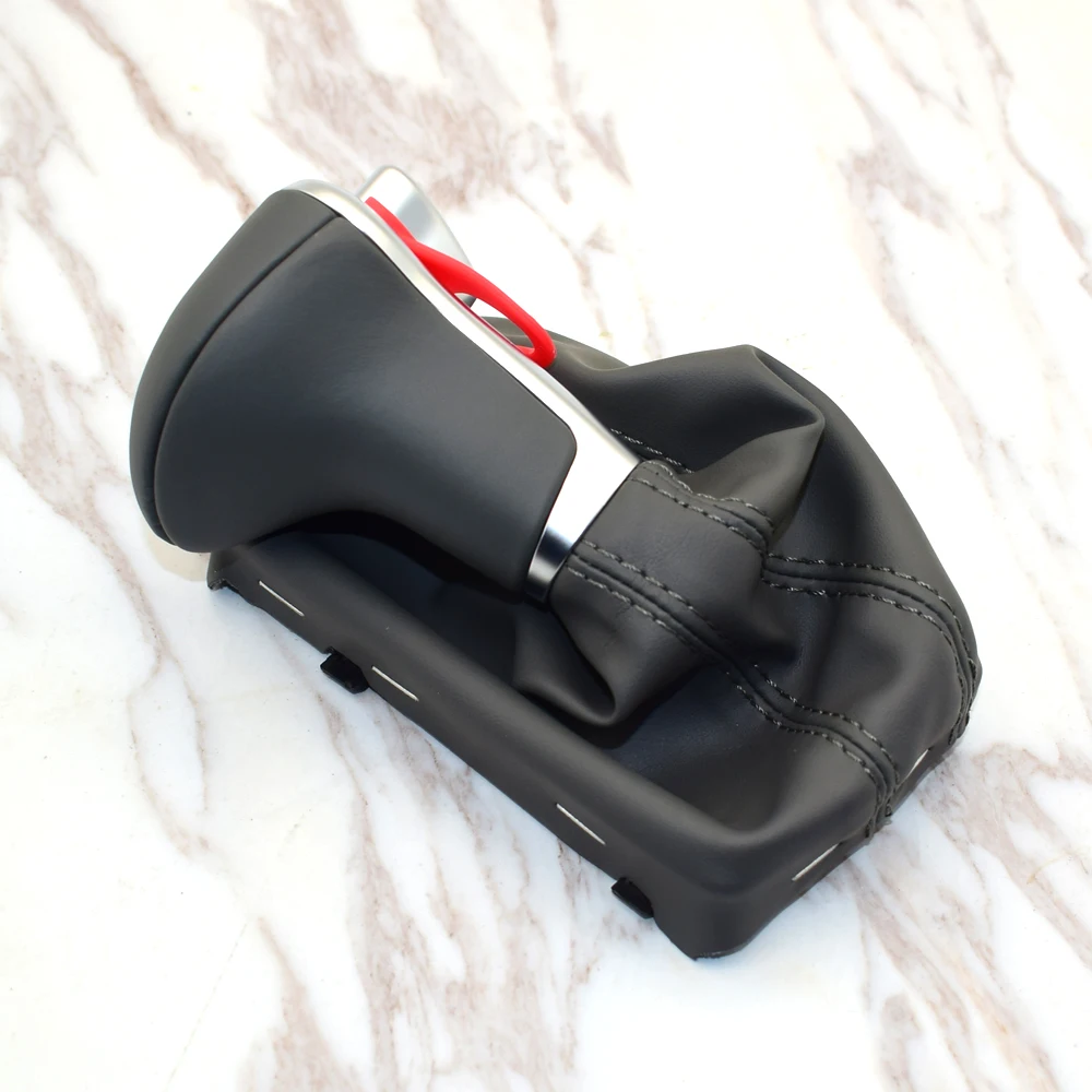 Car Leather Chrome GEAR Shift Knob Shift Knobs FOR AUDI A6 A7 A3 A4 A5 A6 c6 Q5 2009 2010 2011 2012 2014 4G1 713 139 R